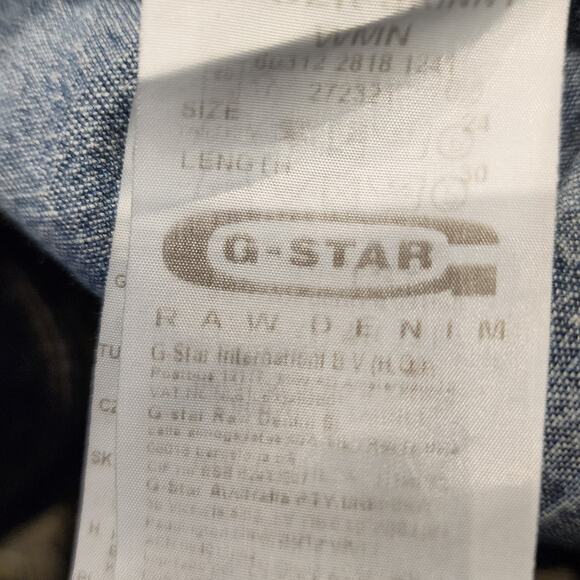 G Star RAW Women's Black Skinny Jeans  Designer Streetwear High Quality Size 24 - Picture 11 of 11